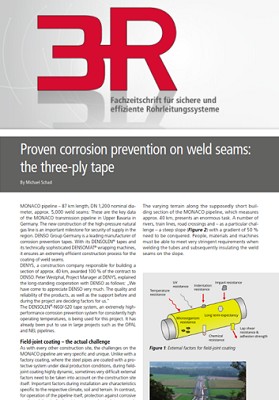 3R – Proven corrosion prevention on weld seams: the three-ply tape