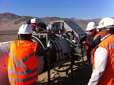 Neubau einer Wasserpipeline, Chile